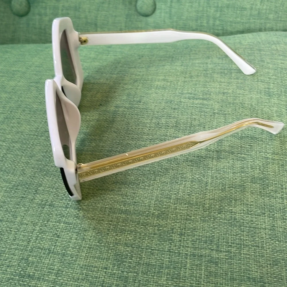NWT Oversized White Sunglasses